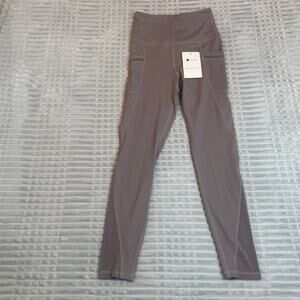 AFITNE Womens XS Mesh Yoga LeggingsSide Pockets Tummy Control Workout Yoga Pants